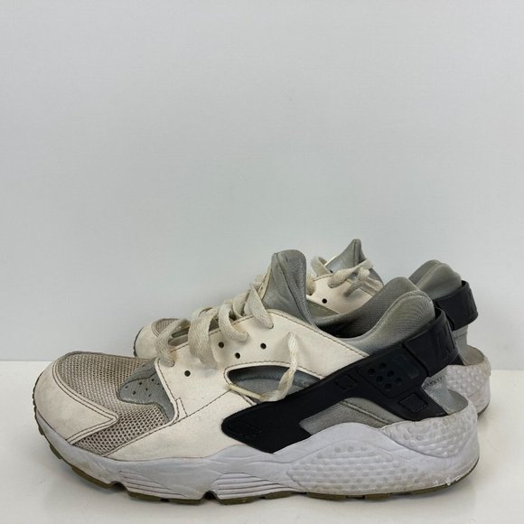 Nike Other - Nike Air Huarache Shoes Leather White Wolf Grey Mens Size 10